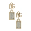 DOLCE & GABBANA EARRINGS WITH DG LOGO AND TAG