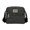 Dolce & Gabbana Sleek Charcoal Logo Crossbody Bag In Black_grey