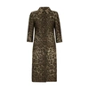 DOLCE & GABBANA SINGLE-BREASTED WOOL JACQUARD COAT