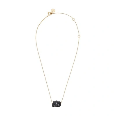 Marni Necklace With Obsidian Setting In Black
