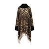 Dolce & Gabbana Leopard-print Fringed Poncho In Leo