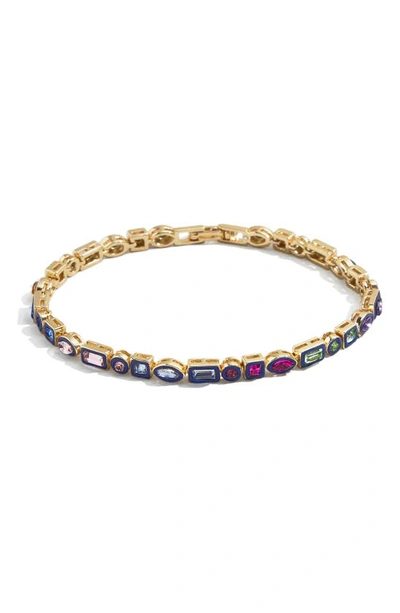 Baublebar Kayden Crystal Bracelet In Gold/ Blue Multi