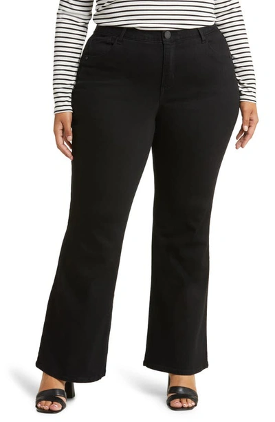 Wit & Wisdom 'ab'solution High Waist Flare Jeans In Black
