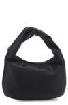 Mali + Lili Libby Twist Recycled Vegan Leather Hobo Bag In Black