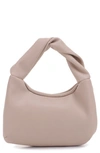Mali + Lili Libby Twist Recycled Vegan Leather Hobo Bag In Taupe