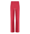 Twinset Holly Berry Knitted Wide Leg Trousers In Pink