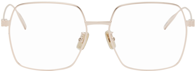 Givenchy Rose Gold Square Glasses In 28 Shiny Rose Gold