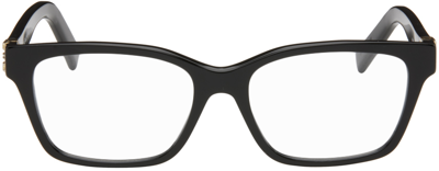 Givenchy Black Square Glasses In 1 Shiny Black