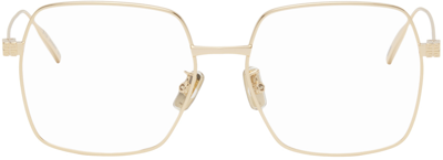 Givenchy Gold Square Glasses In 30 Shiny Endura Gold