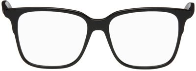 Givenchy Black Square Glasses In 001 Shiny Black
