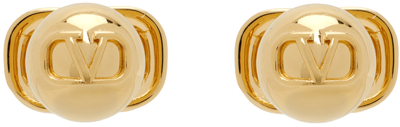 Valentino Garavani Gold Vlogo Signature Earrings In Cs4 Oro 18