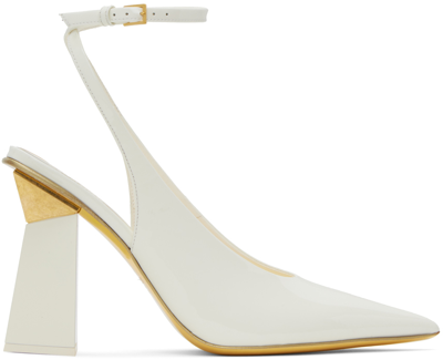 Valentino Garavani Off-white One Stud Hyper Heels In 098 Ivory