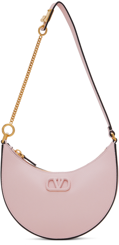 Valentino Garavani Pink Mini Vlogo Signature Bag In 16q Rose Quartz