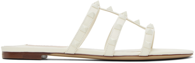 Valentino Garavani Off-white Rockstud Slides