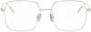 GIVENCHY SILVER SQUARE GLASSES
