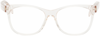 GIVENCHY PINK SQUARE GLASSES