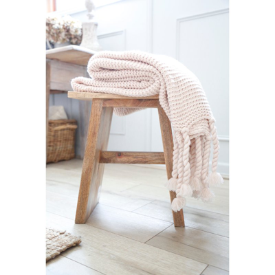Pom Pom At Home Trestles Oversized Throw In Pink