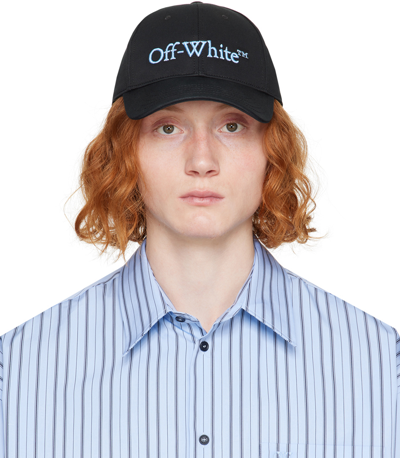 Off-white Black Bookish Cap In Black Plac