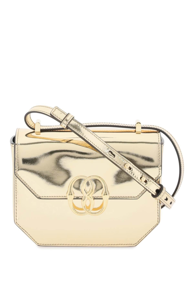 Bally Emblem Folio Crossbody Bag In Gold,metallic