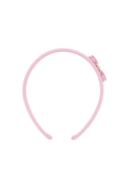Ferragamo Vara Bow Headband In Pink