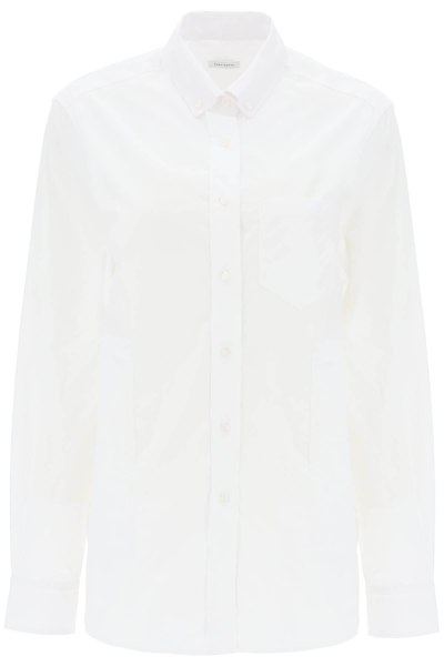 Saks Potts William Long-sleeve Cotton Shirt In White
