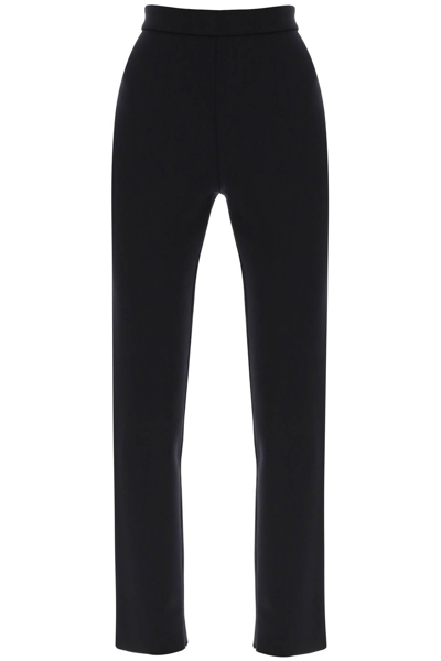 Max Mara Sonni Pants In Scuba Jersey In Black