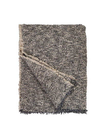 Pom Pom At Home Brentwood Throw Blanket In Steel Blue