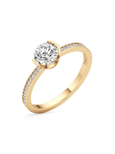 Unsaid Women's Meta Lune 18k Yellow Gold & 1.10 Tcw Lab-grown Diamond Ring