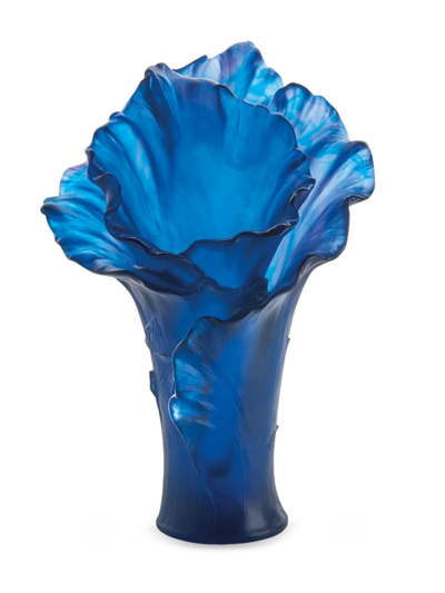 Daum Arum Blue Large Vase