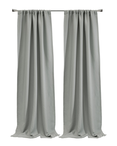 Thermalogic Birmingham Room-darkening Dual Header 52x63 Curtain Panel In Silver