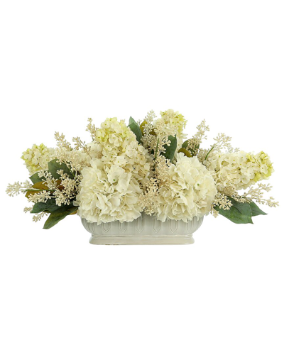 Creative Displays Cream Hydrangea And Seeded Eucalyptus Arrangement