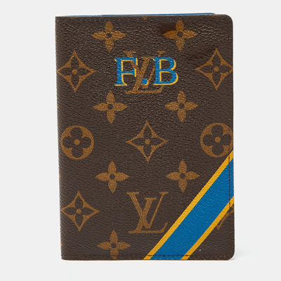 Pre-owned Louis Vuitton Monogram Canvas My Lv Heritage Passport Cover In Brown