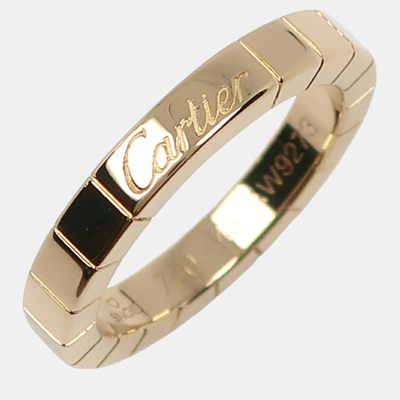 Pre-owned Cartier Lanieres 18k Yellow Gold Ring Eu 49