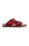 Valentino Garavani Anywear Leather Slides In Red