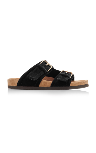 Valentino Garavani Anywear Leather Slides In Black