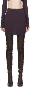 Rick Owens Purple Jade Miniskirt In 163 Deep Purple