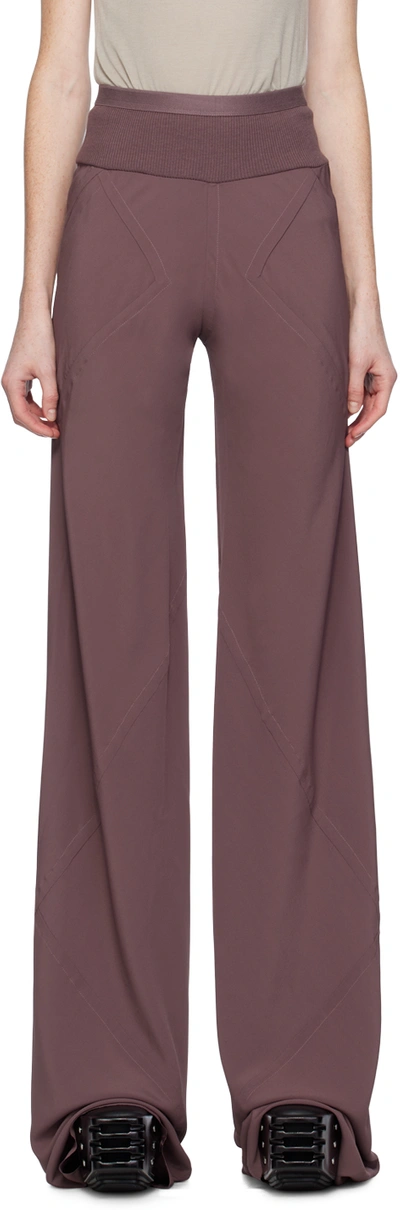 Rick Owens Purple Bias Lounge Pants In Pink