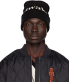 Awake Ny Black Logo Beanie In Black