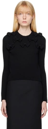 Valentino Black Bows Sweater In 0no Nero