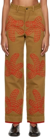 BODE BROWN FIELD MAPLE TROUSERS
