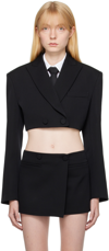 VALENTINO BLACK CROPPED BLAZER