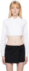 VALENTINO WHITE COMPACT POPELINE SHIRT