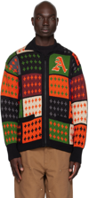 Awake Ny Stadium Patchwork Zip Cardigan In Multi