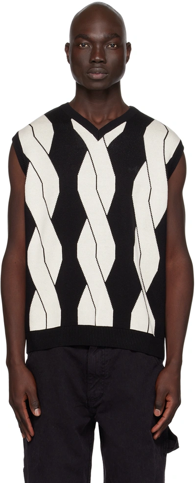 Awake Ny Black Printed Vest