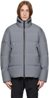 NORSE PROJECTS ARKTISK BLUE STAND COLLAR DOWN JACKET
