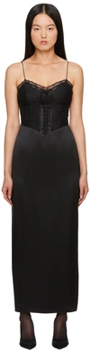 REFORMATION BLACK PENIEL MIDI DRESS