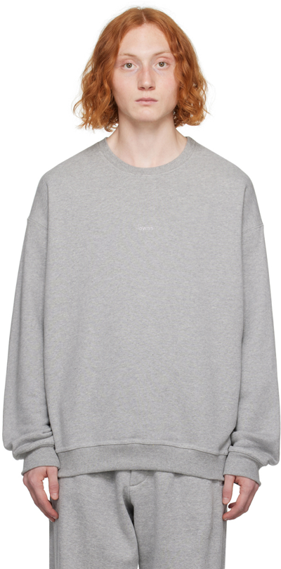 Lownn Gray Crewneck Sweatshirt In Grey