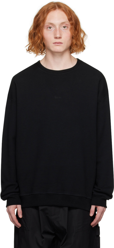 Lownn Black Crewneck Sweatshirt