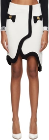 Moschino Off-white Morphed Miniskirt In A1002 Fantasy White