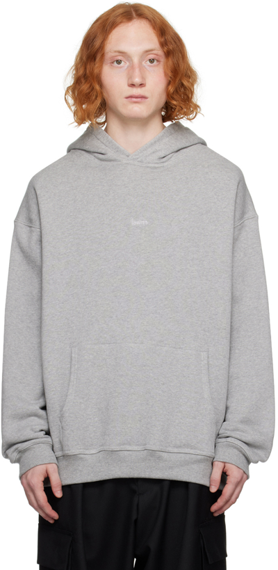 Lownn Gray Signature Hoodie In Grey